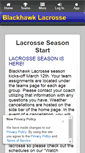 Mobile Screenshot of blackhawklax.com