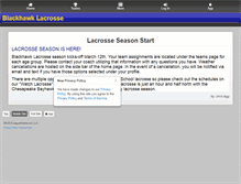 Tablet Screenshot of blackhawklax.com